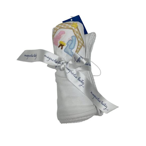 NWT (Please read) Magnolia Baby 28" x 28" Away in a Manger Receiving Blanket - Picture 1 of 5